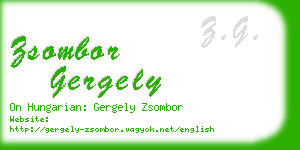 zsombor gergely business card